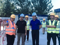 陕建一建集团第五公司宝鸡凯城工程项目迎来观摩团学习交流